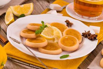 Lemon tartlets. 