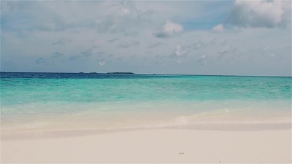 Secluded island. Paradise tropical island, white sand and clear water.