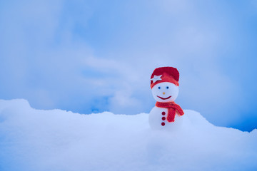 Image of a snowman. Handiwork.