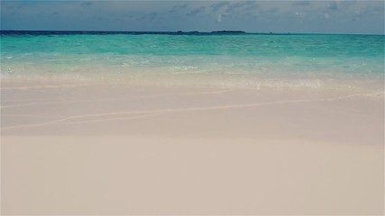 Secluded island. Paradise tropical island, white sand and clear water.