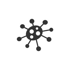 Fototapeta premium Virus icon. Isolated flat vector illustration