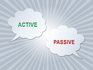 Active Versus Passive Speech Bubbles Represent Proactive Strategy 3d Illustration