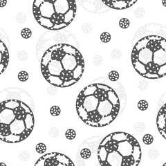 Seamless pattern with soccer ball Abstract background