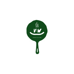 Logo with pan food concept. Can be adapt for Culinari Brand.