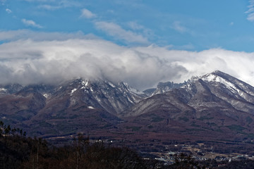 Asamayama, one of the largest volcanoes in Japan (8,340 feet)