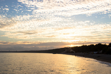 Tranquil sunset over the sea