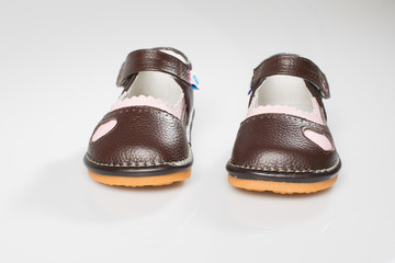 Beautiful brown shoes for kid