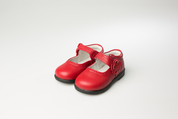 Beautiful red shoes for kid