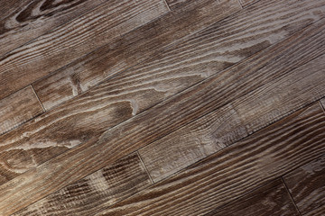 Wooden background. Laminate, imitation of aged parquet made of wood.