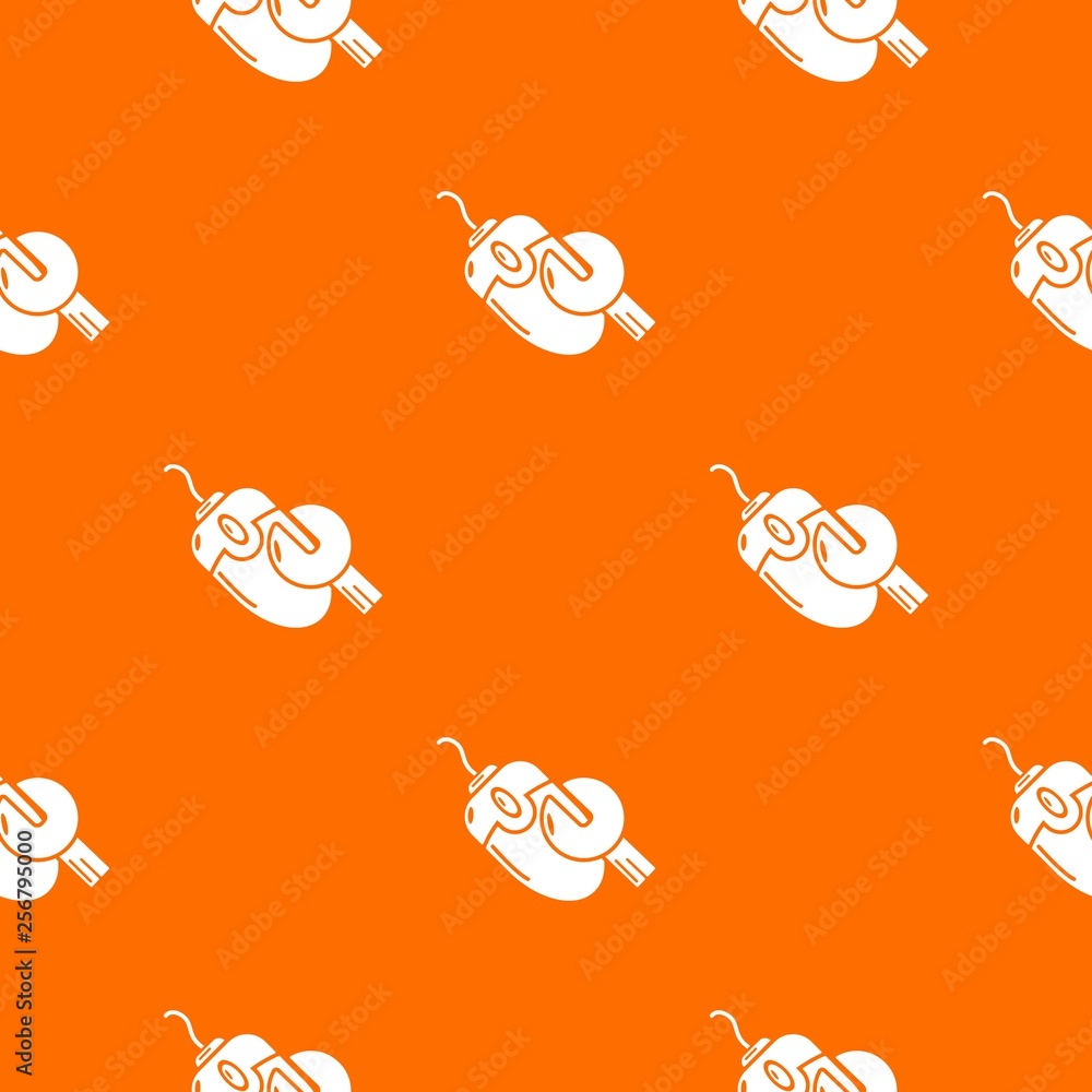 Poster computer mouse repair pattern vector orange for any web design best