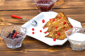Cup of tea. Black tea on the kitchen table