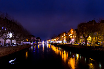 Fototapeta na wymiar Christmas Strasbourg by night