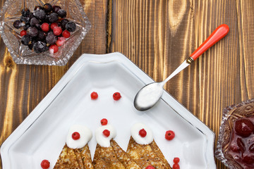 Cup of tea. Black tea on the kitchen table