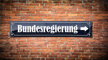 Fototapeta premium Schild 404 - Bundesregierung