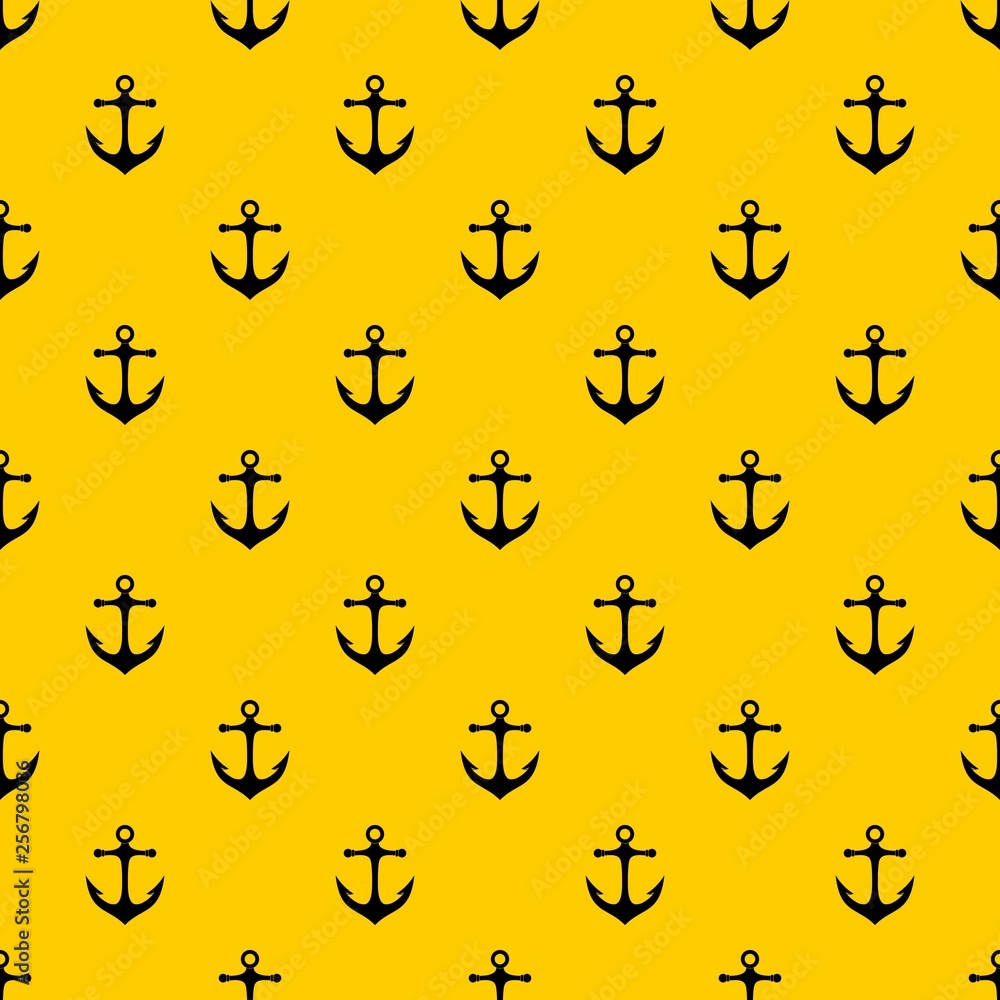 Poster anchor pattern seamless vector repeat geometric yellow for any design
