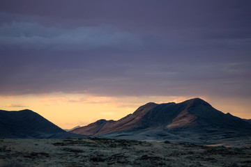 A moody image of the Naukluft Mountains, Namibia.