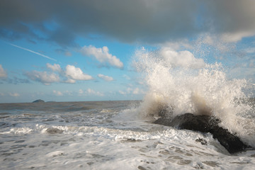 splash sea water.