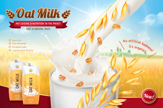 Oat milk ads