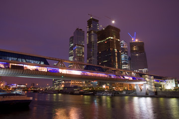 Fototapeta premium Moscow-City at night