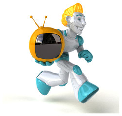 Naklejka premium Robot - 3D Illustration