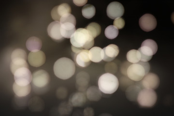 Fototapeta premium bokeh, bokeh lights on black background, abstract blur light bokeh