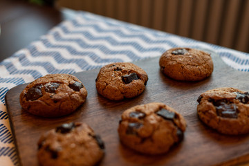paleo chocolate chunk tahini cookie. salty cookie.