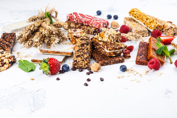 Homemade granola cereal bars