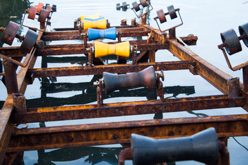  Colorful boat scaffolding