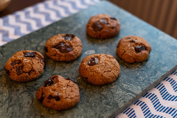 paleo chocolate chunk tahini cookie. salty cookie.