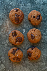 paleo chocolate chunk tahini cookie. salty cookie.