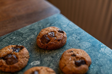 paleo chocolate chunk tahini cookie. salty cookie.