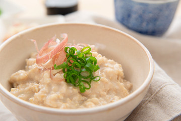 和風のオートミール粥