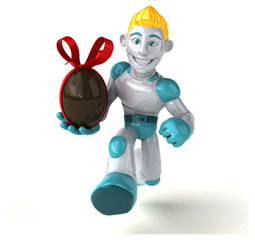 Naklejka premium Robot - 3D Illustration