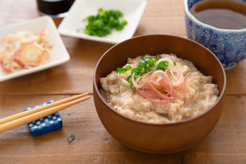 和風のオートミール粥