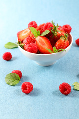 red berry fruit salad