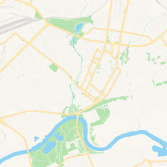 Fototapeta na wymiar Mogilev, Belarus printable map