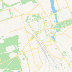 Obraz premium Lida, Belarus printable map