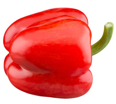 red pepeer isolated on a white background
