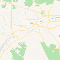 Vawkavysk, Belarus printable map