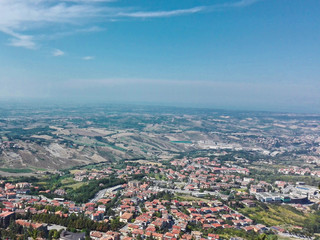 Landscape of Romagna from San Marino.