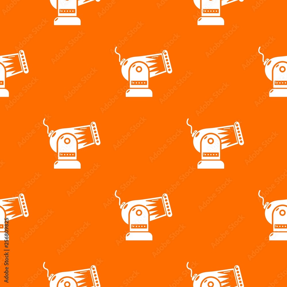 Poster cannon pattern vector orange for any web design best