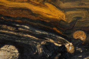 macro stone mineral jasper on black background