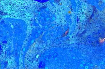 abstract blue  green marble texture, acrylics art