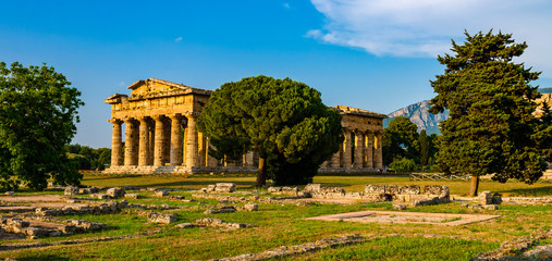 Archaeological site of Paestum , Temple of Neptune 