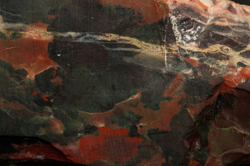 macro stone mineral jasper on black background