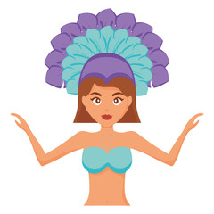 beautiful brazilian garota character