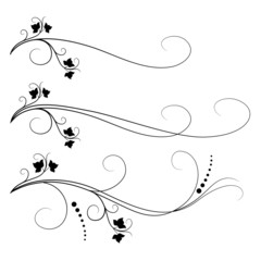 Set of wine frames and design elements