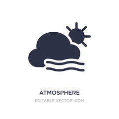 atmosphere icon on white background. Simple element illustration from Weather concept.