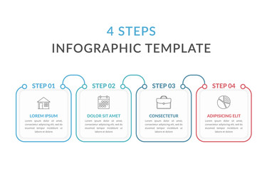Four Steps Infographic Template