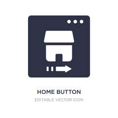 home button icon on white background. Simple element illustration from Web concept.